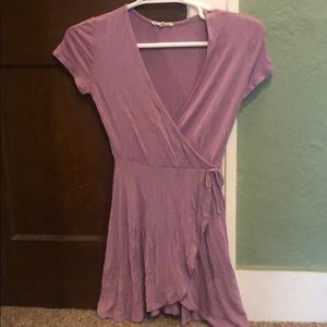 Purple tie dress